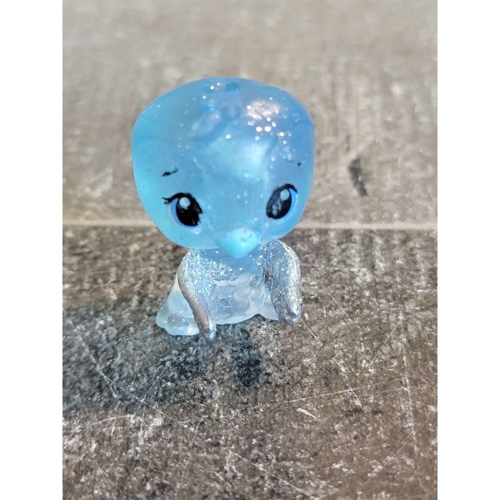 Mini SML blue glitter Bird toy figure‎